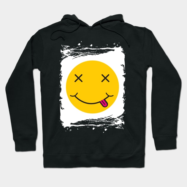 smiling face tee- best funny tshirt - funny shirts for men - funny shirts for women Hoodie by Sezoman